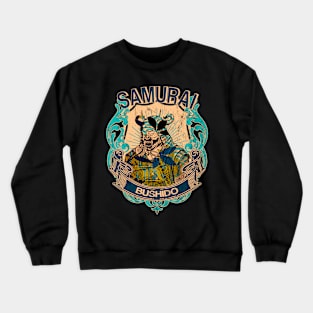 Samurai Warrior Mask Japanese Bushido Dragon Oni Knight Streetwear Urban 596 Crewneck Sweatshirt